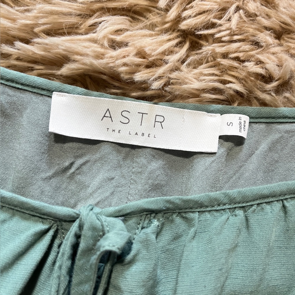 ASTR the Label Divine Waist Tie Maxi Skirt in the Dark Sage - Picture 6 of 8